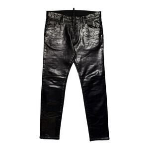 Waxed skater jean